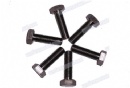 ZINC plated Carbon steel Hex screws silver
