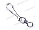 Steel zinc plated simplex snap hook with swivel