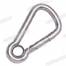 Stainless steel snap hook with eyelet