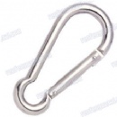 zinc plated snap hook with rivet at both end