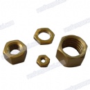  M10 nickel plated hex brass nut