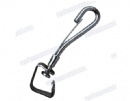 High purity nickel plated steel pet chain hook