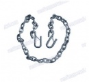 Zinc plated Safety Chain with Hooks both end