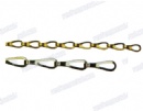 Chrome plated sheel iron chain