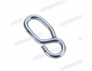 Steel nickel plated shaped hook without tongue