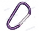 High quality purple aluminium D type snap hook