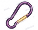 purple aluminium snap hook carbine type