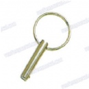 steel nickel plated rolding-up pin with round ring