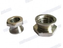 Titanium alloy galvanized round panel nut