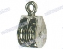 High quality steel galvanized pulleys double wheel