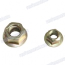 Brass yellow zinc hex thread lock nuts