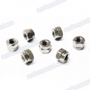 M10 Aluminium dacroment nyloc lock nuts