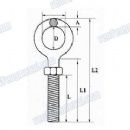 stainless steel eye bolt with nut