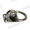 stainless steel square eye plate with ring