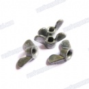 Zinc plated alloy steel silver butterfly nut