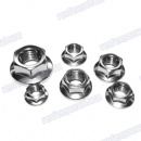 Carbon steel zinc plated hex flange nut