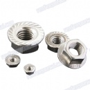 Carbon steel dacroment white zinc Hex flange nut