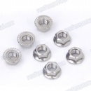 Hot selling carbon steel white zinc hex flange nut