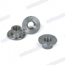 High quality steel nickel plated round flange nut